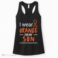 I Wear Orange For My Son Leukemia Awareness Women's Tank Top thumb 0