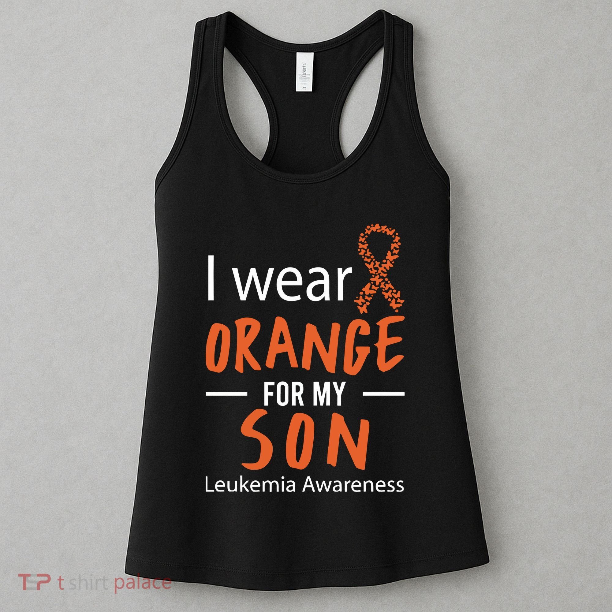 I Wear Orange For My Son Leukemia Awareness Women's Tank Top