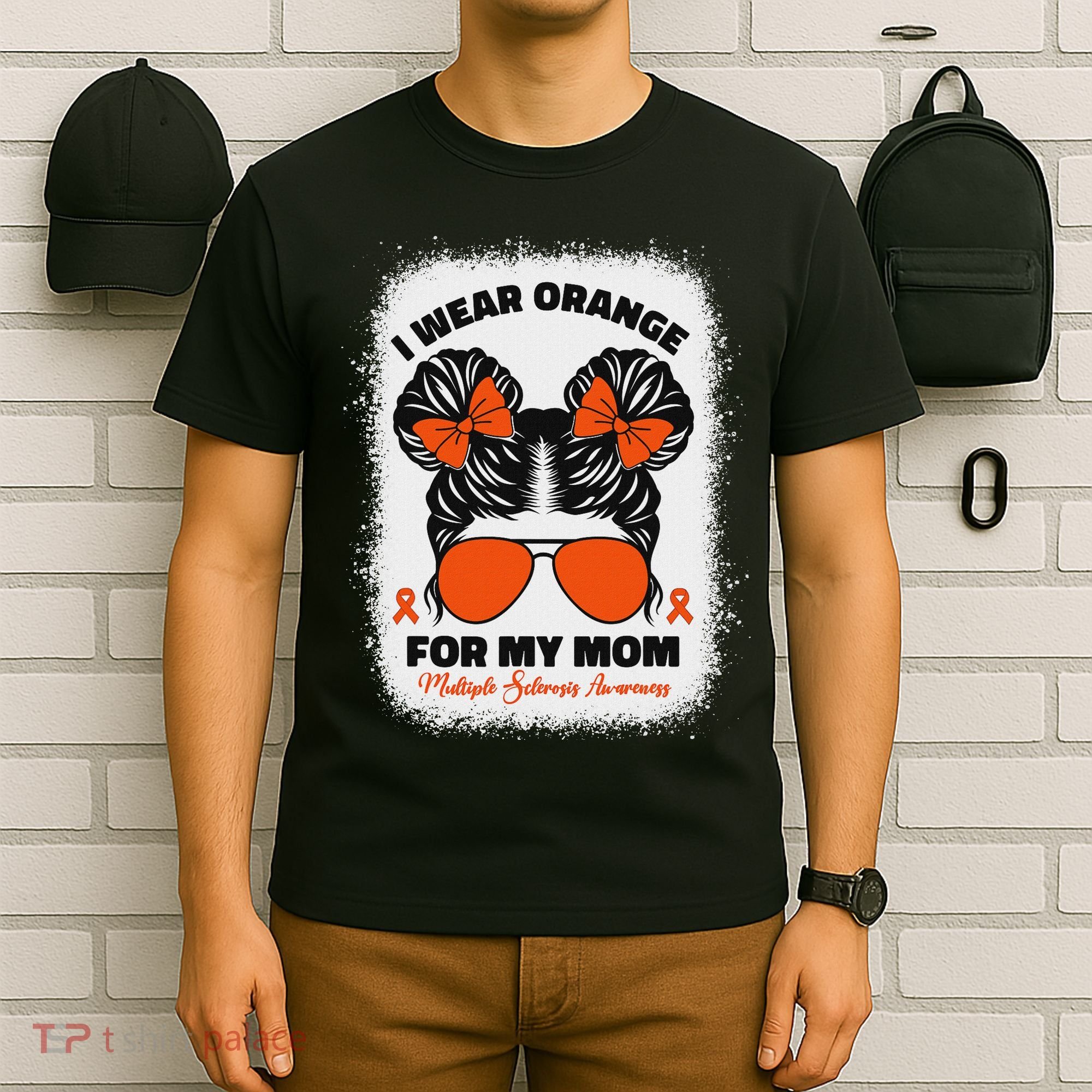 I Wear Orange For My Mom Ms Multiple Sclerosis Awareness T-Shirt