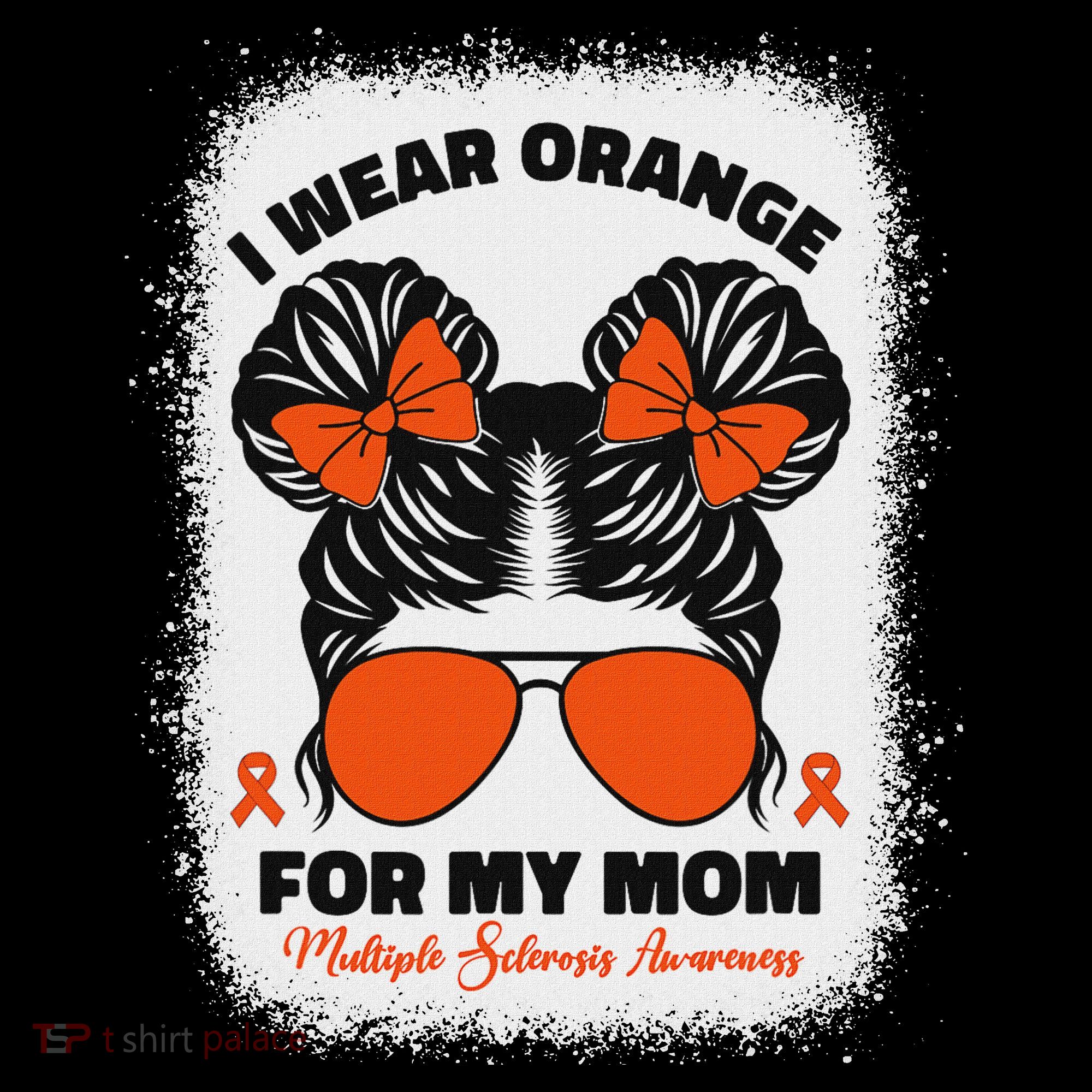 I Wear Orange For My Mom Ms Multiple Sclerosis Awareness Women's Hoodie
