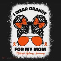 I Wear Orange For My Mom Ms Multiple Sclerosis Awareness Mousepad thumb 1