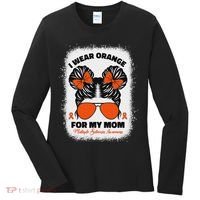 I Wear Orange For My Mom Ms Multiple Sclerosis Awareness Women's Long Sleeve Shirt thumb 0