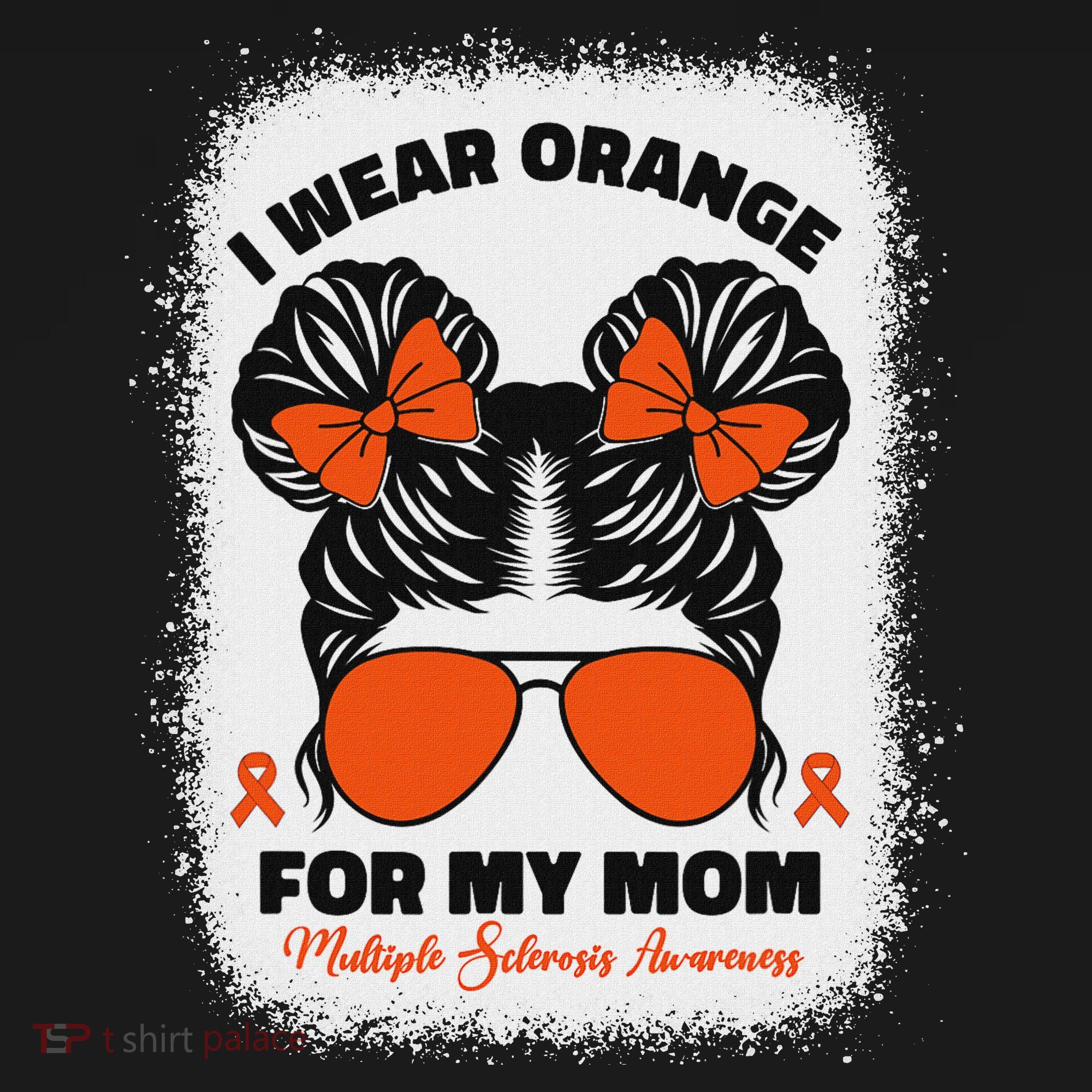 I Wear Orange For My Mom Ms Multiple Sclerosis Awareness Women's Long Sleeve Shirt