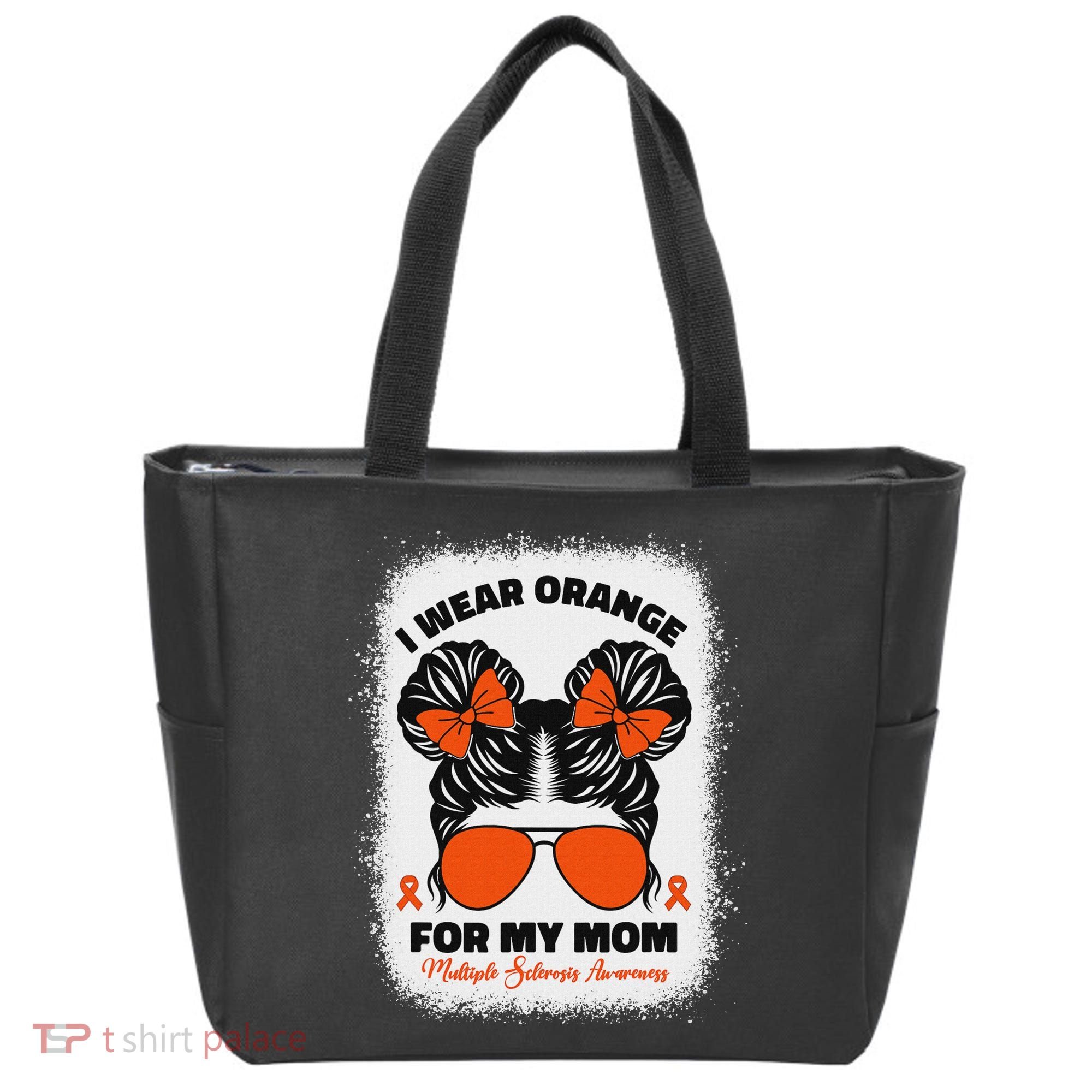 I Wear Orange For My Mom Ms Multiple Sclerosis Awareness Tote Bag