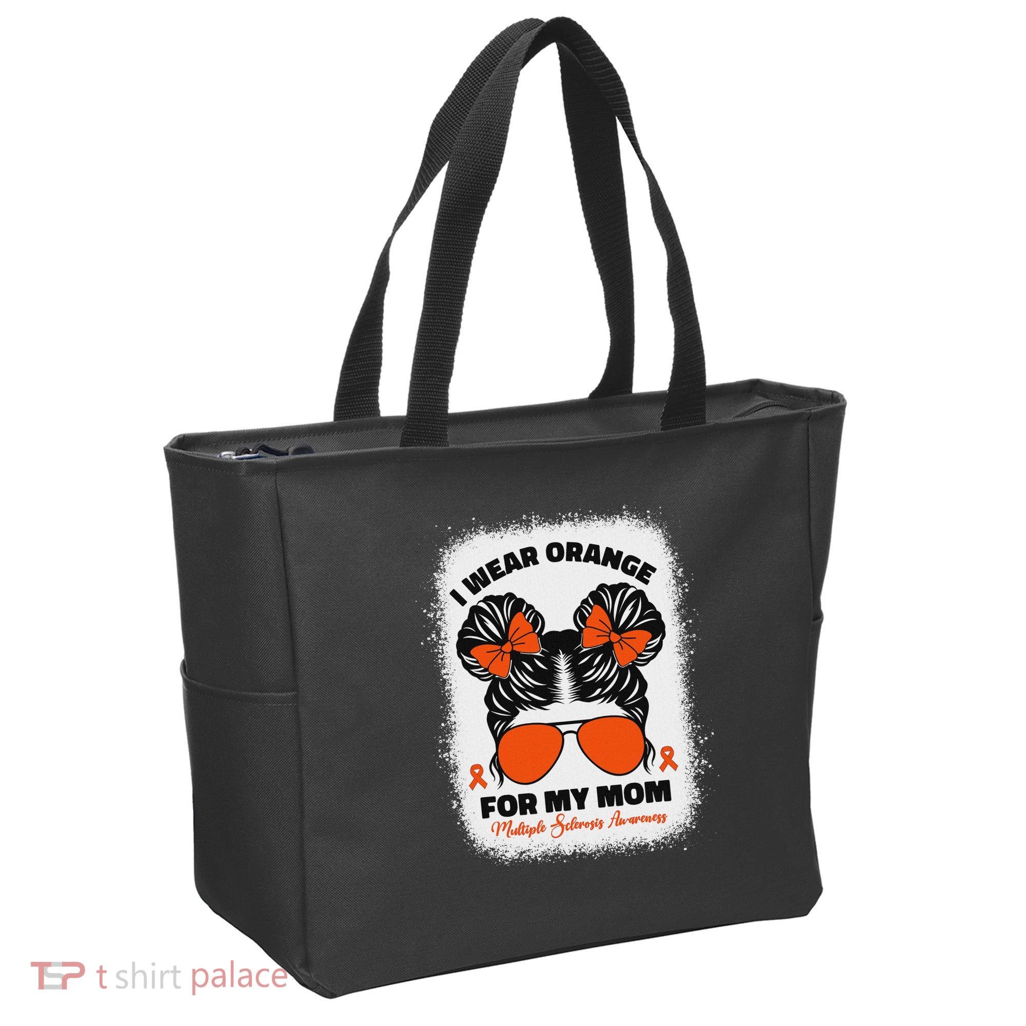 I Wear Orange For My Mom Ms Multiple Sclerosis Awareness Tote Bag