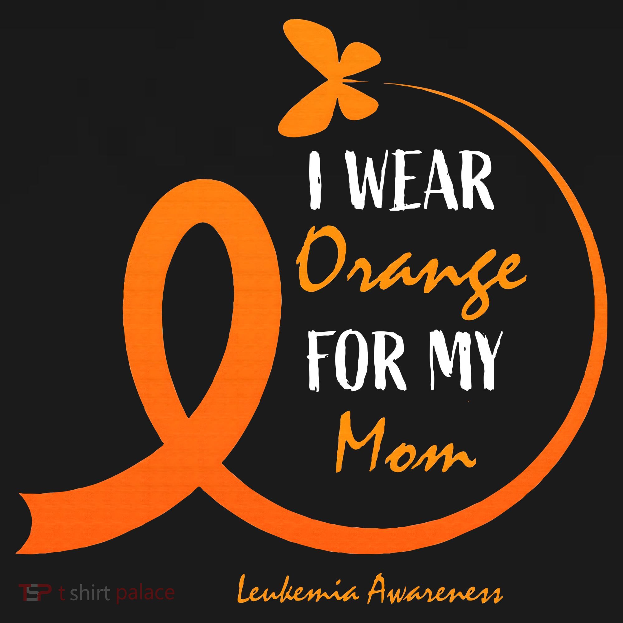 I Wear Orange For My Mom Leukemia Awareness Sweatshirt