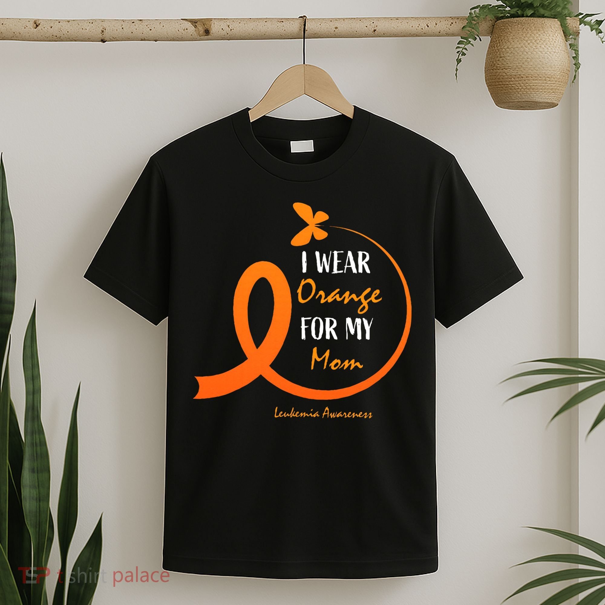 I Wear Orange For My Mom Leukemia Awareness T-Shirt