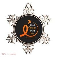I Wear Orange For My Mom Leukemia Awareness Ornament thumb 0
