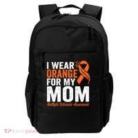 I Wear Orange For My Mom Multiple Sclerosis Awareness Gift Backpack thumb 0