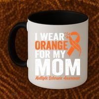 I Wear Orange For My Mom Multiple Sclerosis Awareness Gift Coffee Mug thumb 2