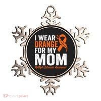 I Wear Orange For My Mom Multiple Sclerosis Awareness Gift Ornament thumb 0