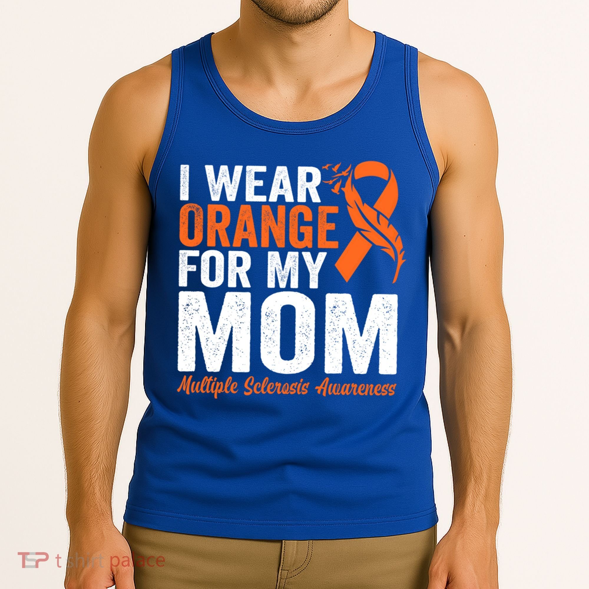 I Wear Orange For My Mom Multiple Sclerosis Awareness Gift Tank Top