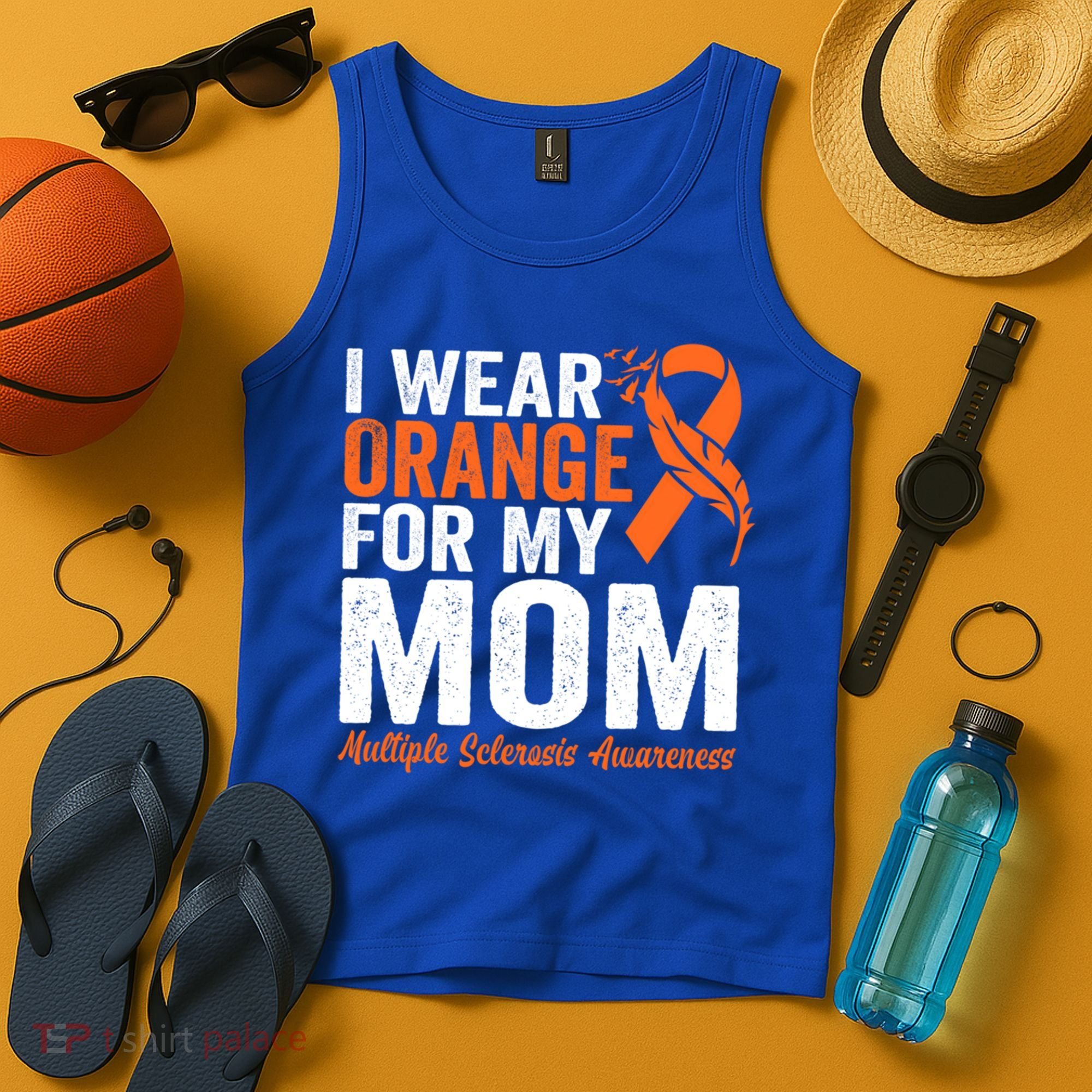 I Wear Orange For My Mom Multiple Sclerosis Awareness Gift Tank Top