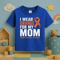 I Wear Orange For My Mom Multiple Sclerosis Awareness Gift Toddler T-Shirt thumb 3