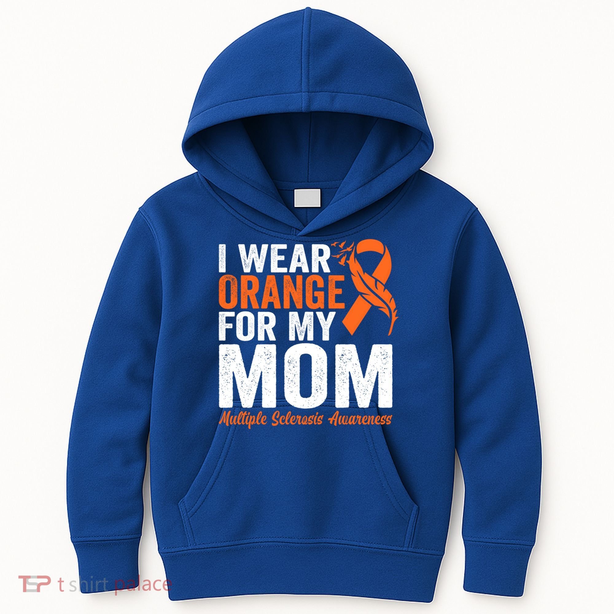 I Wear Orange For My Mom Multiple Sclerosis Awareness Gift Kids Hoodie