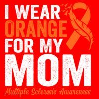 I Wear Orange For My Mom Multiple Sclerosis Awareness Gift Santa Hat thumb 1