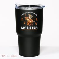 I Wear Orange For My Sister Multiple Sclerosis Awareness Tumbler thumb 0