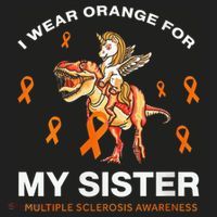 I Wear Orange For My Sister Multiple Sclerosis Awareness Tumbler thumb 3