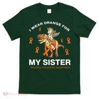 I Wear Orange For My Sister Multiple Sclerosis Awareness T-Shirt thumb 0