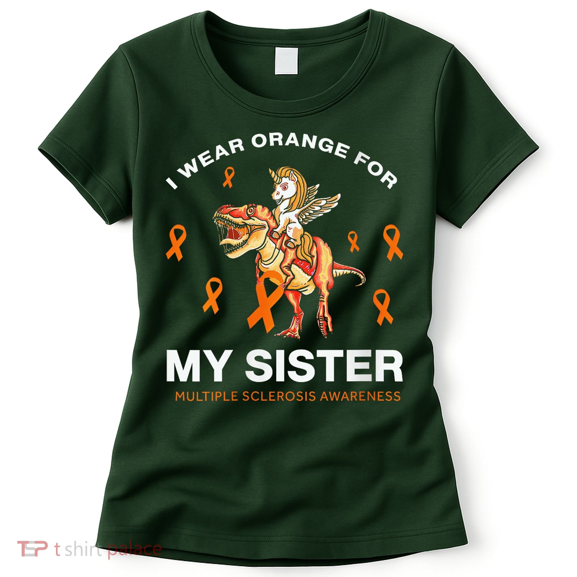 I Wear Orange For My Sister Multiple Sclerosis Awareness Women's T-Shirt