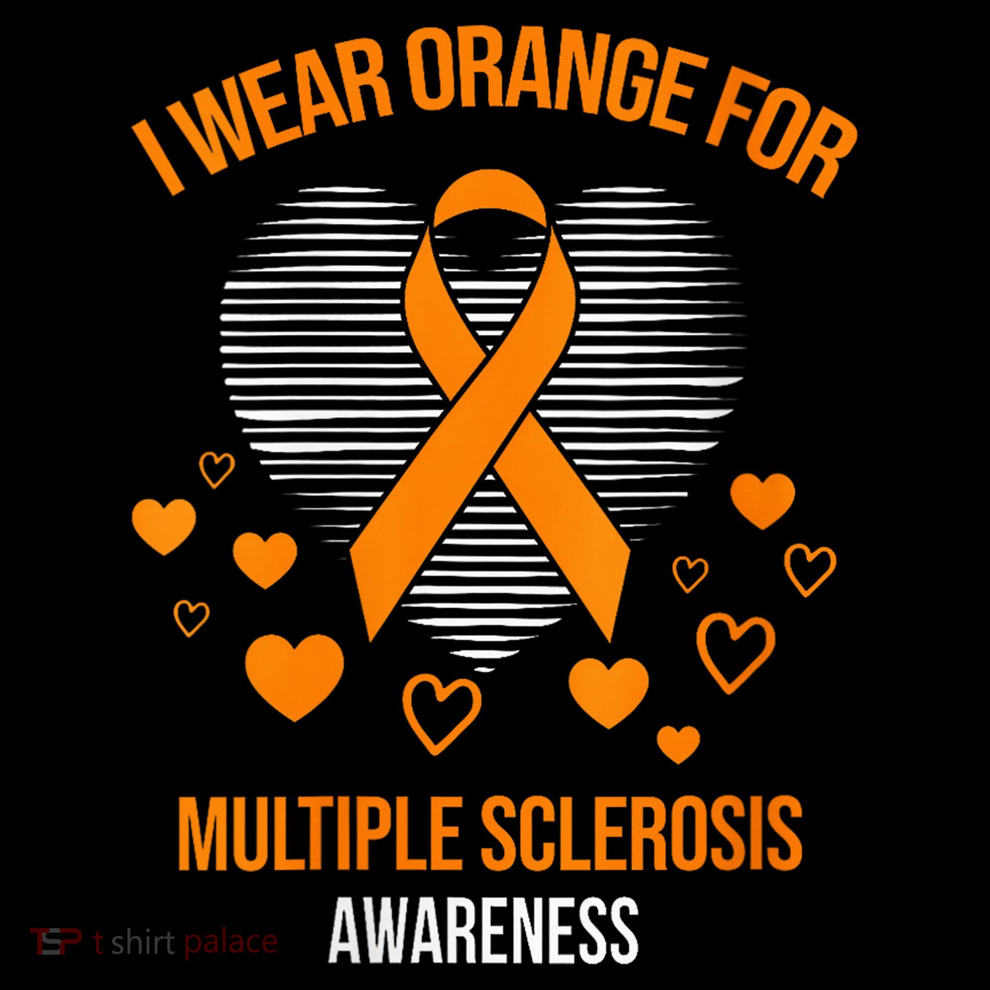 I Wear Orange Ribbon Heart Cool Multiple Sclerosis Awareness Coffee Mug