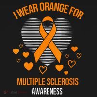 I Wear Orange Ribbon Heart Cool Multiple Sclerosis Awareness Women's Tank Top thumb 5