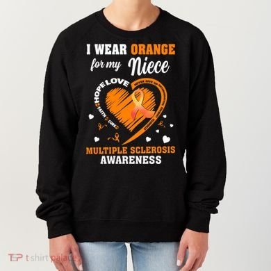 I Wear Orange For My Niece Multiple Sclerosis Ms Gift Women's Sweatshirt