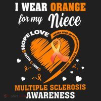 I Wear Orange For My Niece Multiple Sclerosis Ms Gift Beanie thumb 2