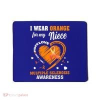 I Wear Orange For My Niece Multiple Sclerosis Ms Gift Mousepad thumb 0