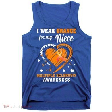I Wear Orange For My Niece Multiple Sclerosis Ms Gift Tank Top