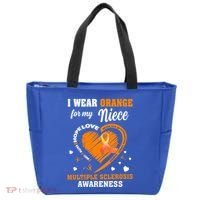 I Wear Orange For My Niece Multiple Sclerosis Ms Gift Tote Bag thumb 0
