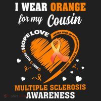 I Wear Orange For My Cousin Multiple Sclerosis Ms Cute Gift Beanie thumb 2