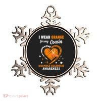 I Wear Orange For My Cousin Multiple Sclerosis Ms Cute Gift Ornament thumb 0