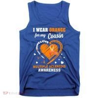 I Wear Orange For My Cousin Multiple Sclerosis Ms Cute Gift Tank Top thumb 0