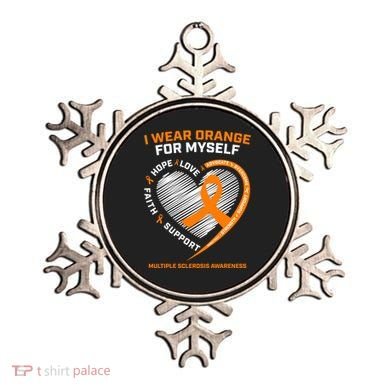 I Wear Orange Mys Multiple Sclerosis Awareness Ms Warrior Gift Ornament