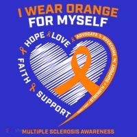 I Wear Orange Mys Multiple Sclerosis Awareness Ms Warrior Gift Hoodie thumb 7