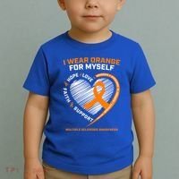 I Wear Orange Mys Multiple Sclerosis Awareness Ms Warrior Gift Toddler T-Shirt thumb 2