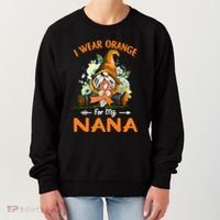 I Wear Orange Nana Multiple Sclerosis Ms Gnome Funny Gift Women's Sweatshirt thumb 0