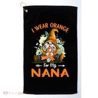 I Wear Orange Nana Multiple Sclerosis Ms Gnome Funny Gift Golf Towel thumb 0