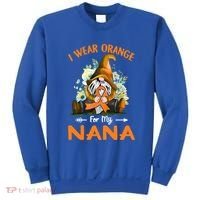 I Wear Orange Nana Multiple Sclerosis Ms Gnome Funny Gift Sweatshirt thumb 0