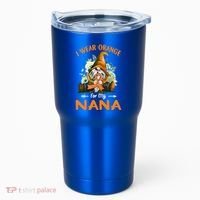 I Wear Orange Nana Multiple Sclerosis Ms Gnome Funny Gift Tumbler thumb 0