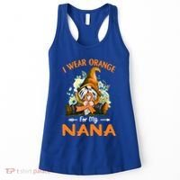 I Wear Orange Nana Multiple Sclerosis Ms Gnome Funny Gift Women's Tank Top thumb 0