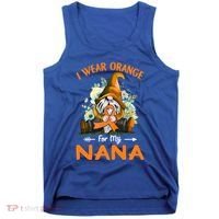 I Wear Orange Nana Multiple Sclerosis Ms Gnome Funny Gift Tank Top thumb 0