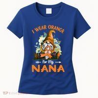 I Wear Orange Nana Multiple Sclerosis Ms Gnome Funny Gift Women's T-Shirt thumb 0