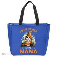 I Wear Orange Nana Multiple Sclerosis Ms Gnome Funny Gift Tote Bag thumb 0