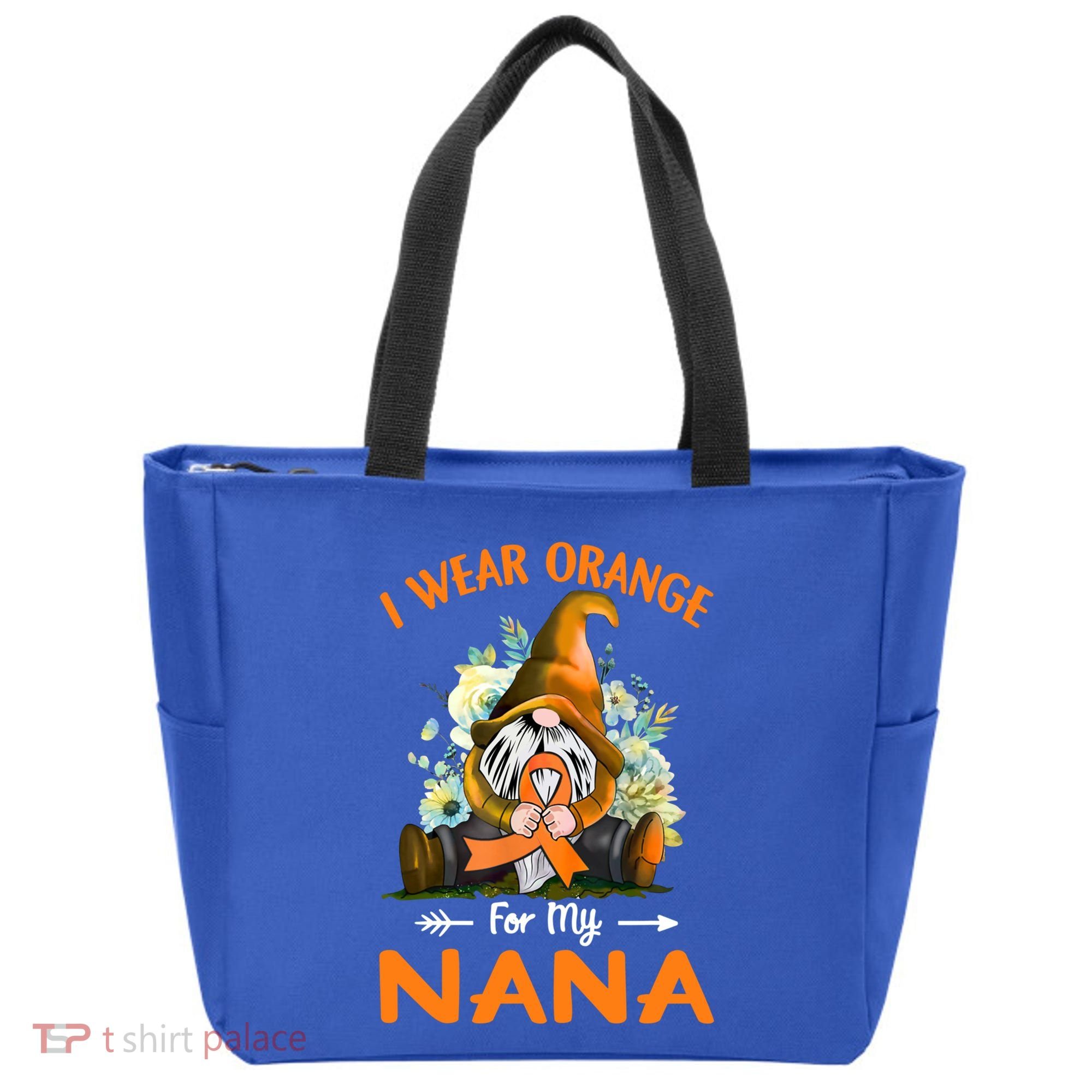 I Wear Orange Nana Multiple Sclerosis Ms Gnome Funny Gift Tote Bag