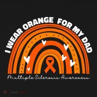 I Wear Orange For My Dad Ms Multiple Sclerosis Cute Gift Women's Hoodie thumb 2