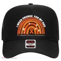 I Wear Orange For My Dad Ms Multiple Sclerosis Cute Gift Hat thumb 0