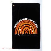 I Wear Orange For My Dad Ms Multiple Sclerosis Cute Gift Golf Towel thumb 0