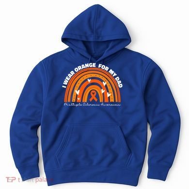 I Wear Orange For My Dad Ms Multiple Sclerosis Cute Gift Hoodie
